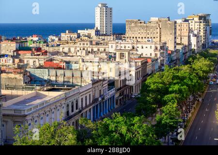 Paseo del Prado, Havanna, Kuba Stockfoto