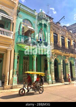 Jugendstil-Architektur, Cardenas, Havanna, Kuba Stockfoto