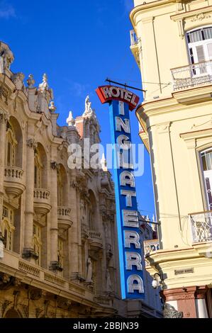 Hotel Inglaterra, Havanna, Kuba Stockfoto