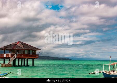 Manjuyod White Sandbar, Philippinen, Negros Island Stockfoto