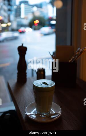 Matcha Latte Stockfoto