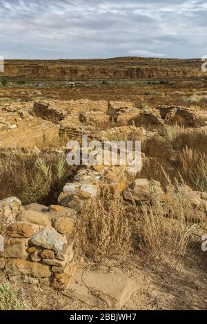 Casa Rinconada Ruinen im Chaco Culture National Historical Park, New Mexico, USA Stockfoto