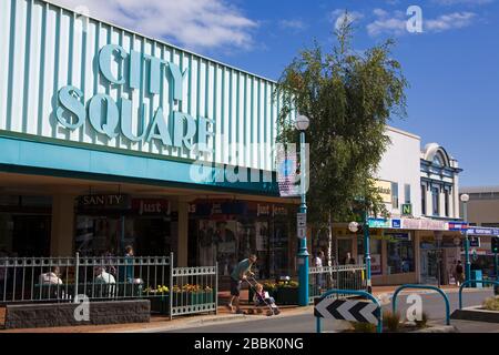 Wilson Street, Central Business District, Burnie City, Tasmanien, Australien Stockfoto