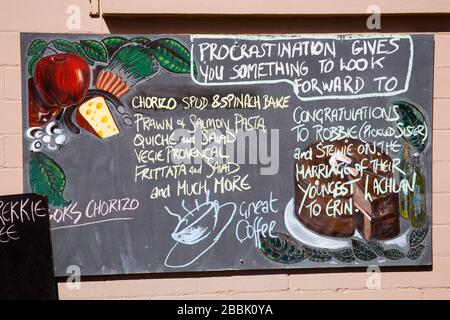 Restaurant in Marine Terrace, Central Business District, Burnie City, Tasmanien, Australien Stockfoto