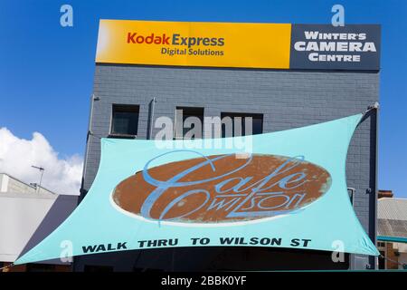 Café in Marine Terrace, Central Business District, Burnie City, Tasmanien, Australien Stockfoto