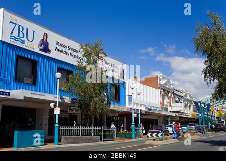 Wilson Street, Central Business District, Burnie City, Tasmanien, Australien Stockfoto