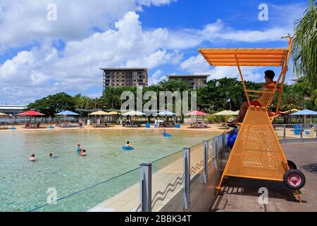 Wave Lagoon in Waterfront Precinct, Stadt Darwin, Northern Territories, Australien Stockfoto