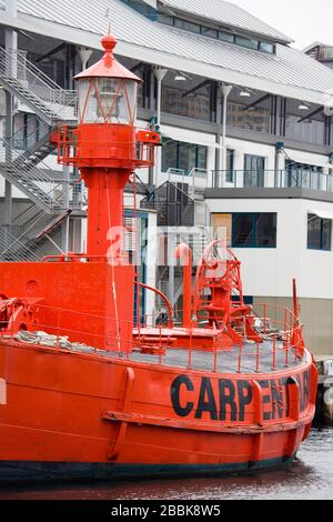 Carpentaria Lightship im National Maritime Museum, Darling Harbour, Central Business District, Sydney, New South Wales, Australien Stockfoto