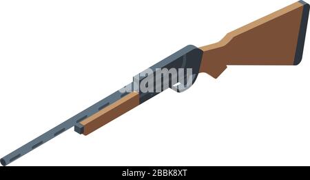 Gewehrsymbol, isometrischer Stil Stock Vektor
