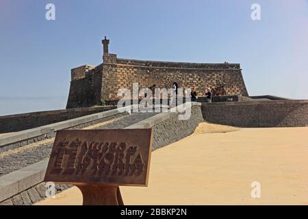 Museo de Historia de Arrecife in Castillo de San Gabriel, Arrecife, Lanzarote, untergebracht Stockfoto