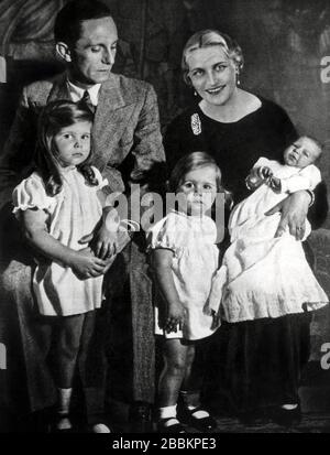 joseph paul goebbels und Familie, 1934 Stockfoto
