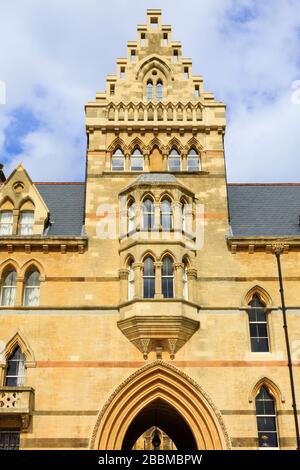 Meadow Building um das Jahr 1863 mit Hauptzugang zum Christ Church College in Oxford, Oxfordshire, England, Großbritannien und Großbritannien Stockfoto