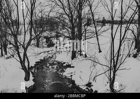 Wyzna Pass im Bieszczady Gebirge in Polen Stockfoto