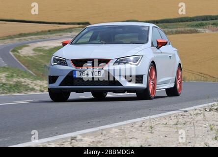 2015 SEAT Leon Cupra-Ultimate, spanische Heißluke Stockfoto