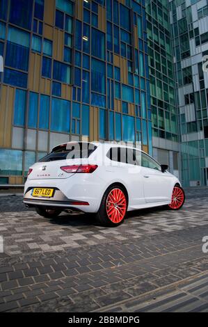 2015 SEAT Leon Cupra-Ultimate, spanische Heißluke Stockfoto