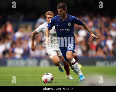 Chelseas Christian Pulisic in Aktion Stockfoto