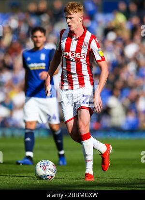 Stoke City-Sam Clucas während der Sky Bet Championship im St Andrew's Billion Trophy-Stadion Stockfoto