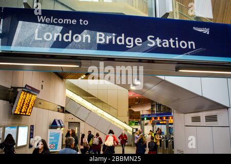 Bahnhof London Bridge - Bahnhof London UK Stockfoto