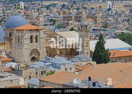 Kirche des Heiligen Grabes in Jerusalem Stockfoto