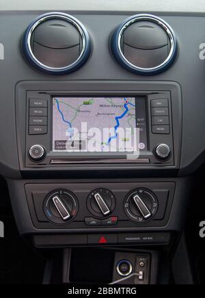 2015 SITZ Ibiza Kompaktwagen Stockfoto