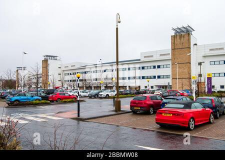 ERI Hospital, Parkplatz, kostenpflichtig, NHS, Edinburgh, Personal, Royal Infirmary Stockfoto