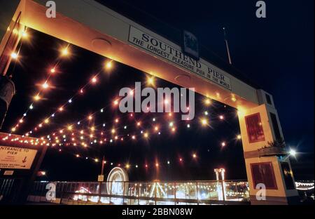 Die Einfahrt zum Southend Pier, Southend-on-Sea, Essex, England, Großbritannien Stockfoto