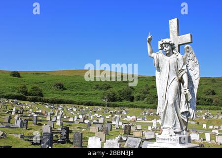 Great Orme Cemetery und St. Tudno's Churchyard, Llandudno, Wales Stockfoto