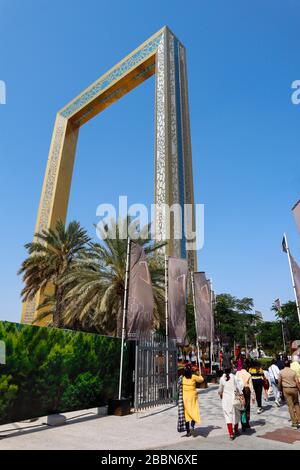 Dubai Frame Stockfoto