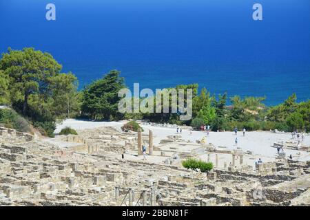 Kamiros - die antike Stadt auf der Insel Rhodos in Griechenland Stockfoto