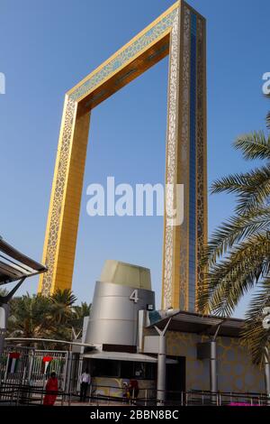 Dubai Rahmengebäude Stockfoto