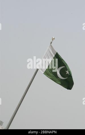 Pakistanische Flagge Stockfoto