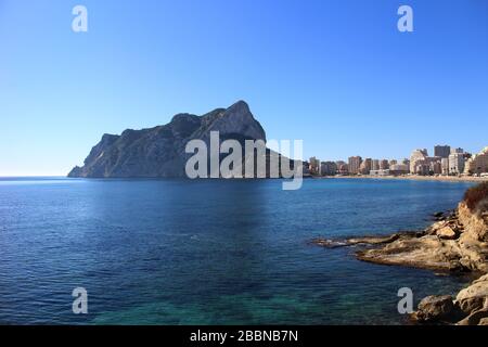 Calp Town in Spanien Stockfoto