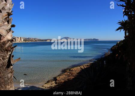 Calp Town in Spanien Stockfoto