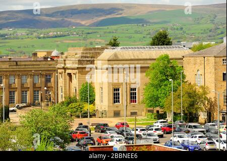 Burnley zentrale Bibliothek geöffnet von den Grafen von Elgin und Kingardine im Jahre 1930 zu einem Preis von £ 37.000 die Hälfte davon kam aus dem Carnegie Trust Stockfoto