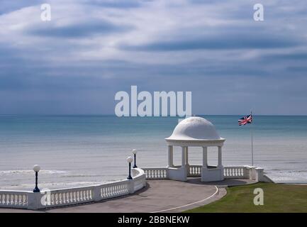 Der de La Warr Pavillon in Bexhill am Meer. Ein gutes Beispiel für die Art-déco-Architektur, die 1935 eröffnet und 2005 als cen der zeitgenössischen Kunst regeneriert wurde Stockfoto