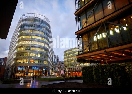 3 Hardman Square, Manchester Spinningfields und The Ivy Stockfoto