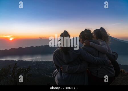 Mount Bromo am frühen Morgen Sonnenaufgang in Indonesien Stockfoto