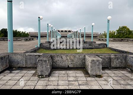 Alte Linnahall in Tallinn im Herbst Stockfoto