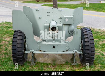 Artillerie in Shelter Island, NY Stockfoto