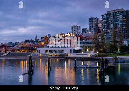 Ghirardelli Square at Dawn Stockfoto