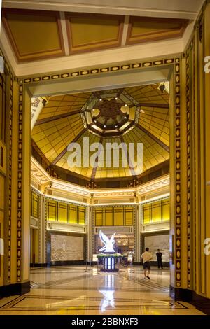 Lobby, The Fairmont Peace Hotel, Shanghai, China Stockfoto