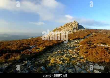 Stiperstones in Shropshire; Großbritannien Stockfoto