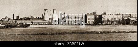 Ein frühes Bild des ICI arbeitet in Billingham, Teeside, Großbritannien (1 von 2) Stockfoto