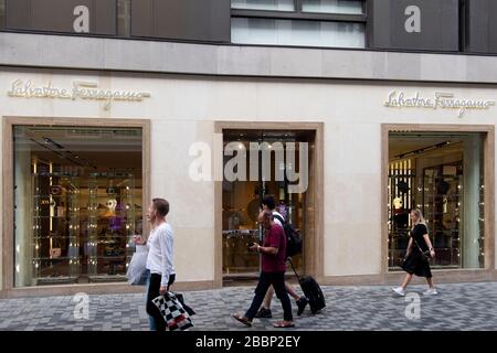 Salvatore Ferragamo in Kopenhagen, Dänemark, Europa Stockfoto