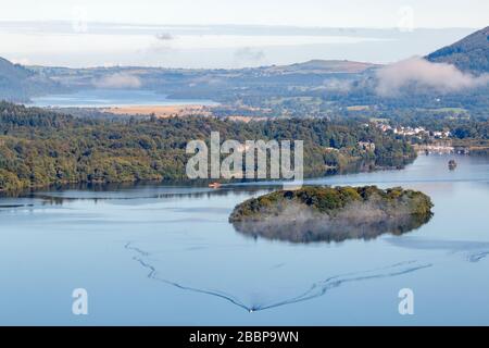 Blick vom Überraschung Blick in der Nähe von Derwentwater Stockfoto