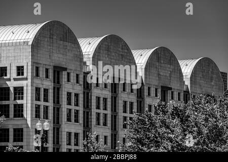 Die Barrett-gewölbten Buchten des William B. Bryant Annex zum E. Barrett Prettyman U.S. Courthouse in Washington, DC Stockfoto