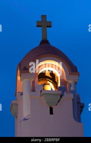 Kirchturm, Mission San Rafael Arcangel, San Rafael, Kalifornien Stockfoto