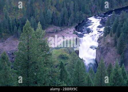 Lower Mesa Falls, Targhee National Forest, Idaho Stockfoto