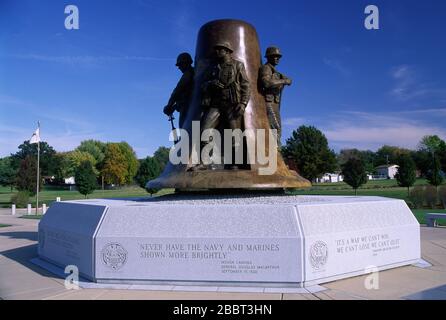 Illinois Korean Veterans Memorial, Springfield, Illinois Stockfoto