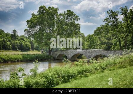 Burnside Bridge, Antietam Battlefield, Sharpsburg, MD Stockfoto